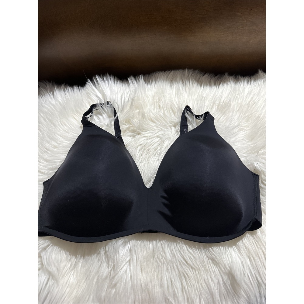 Soma Vanishing 360 Wireless Bra 42DD Black Comfortable Read Description